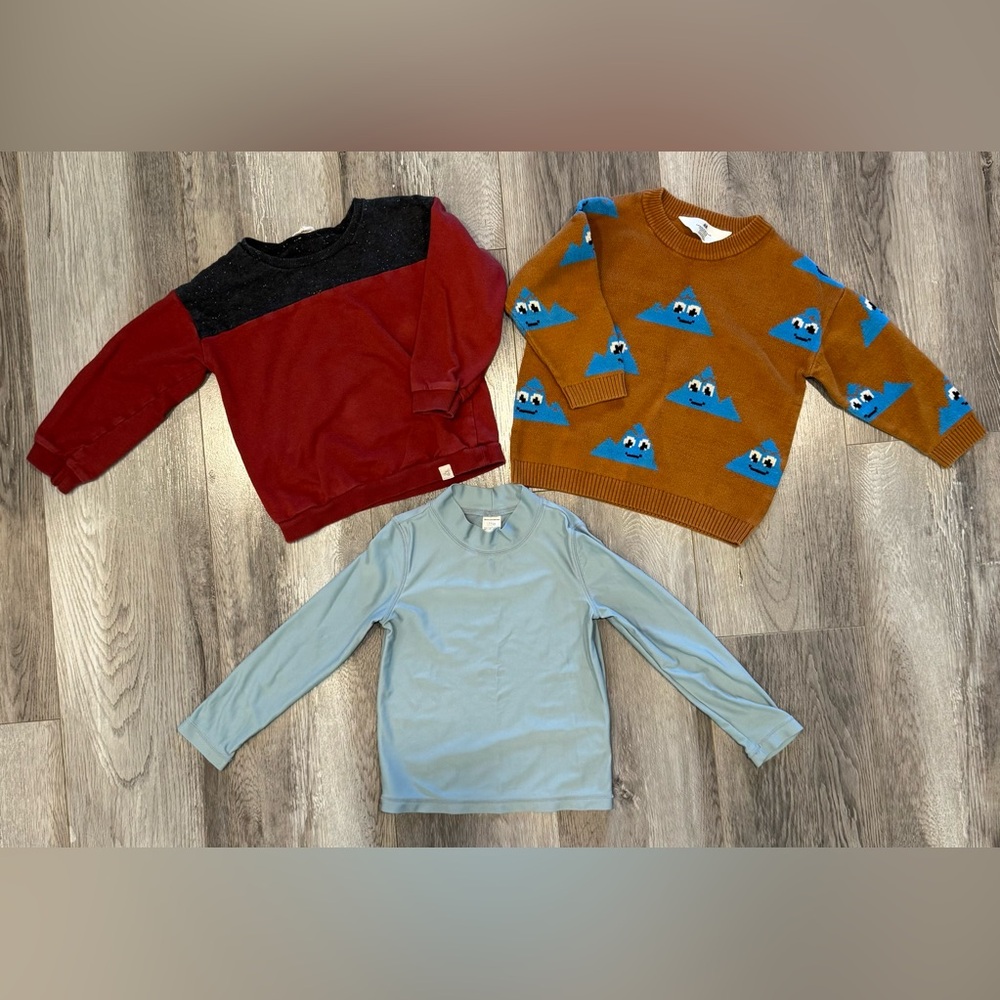 Set of Three Toddler Boy’s Long Sleeve Shirts